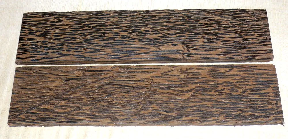 Palm Wood Black Folder Knife Scales 120 x 40 x 4 mm