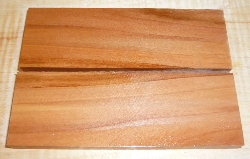 Apple Wood Knife Scales Pair 120 x 40 x 10 mm
