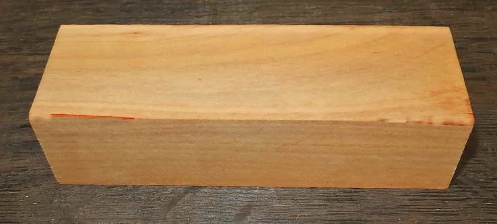 Pear Wood unsteamed Knife Block 120 x 40 x 30 mm
