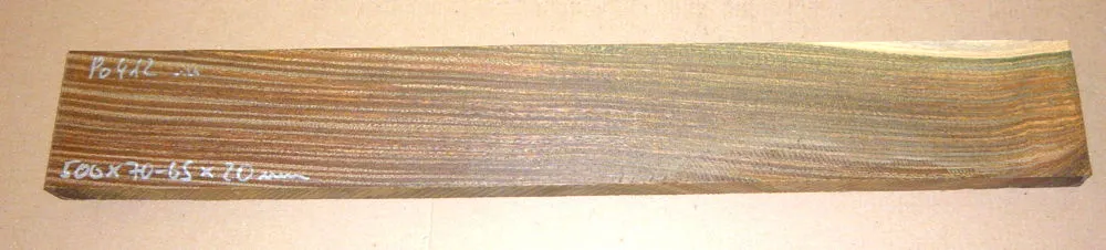 Po412 Bulnesia-Pockholz Hobelsohle 500 x 70-65 x 20 mm