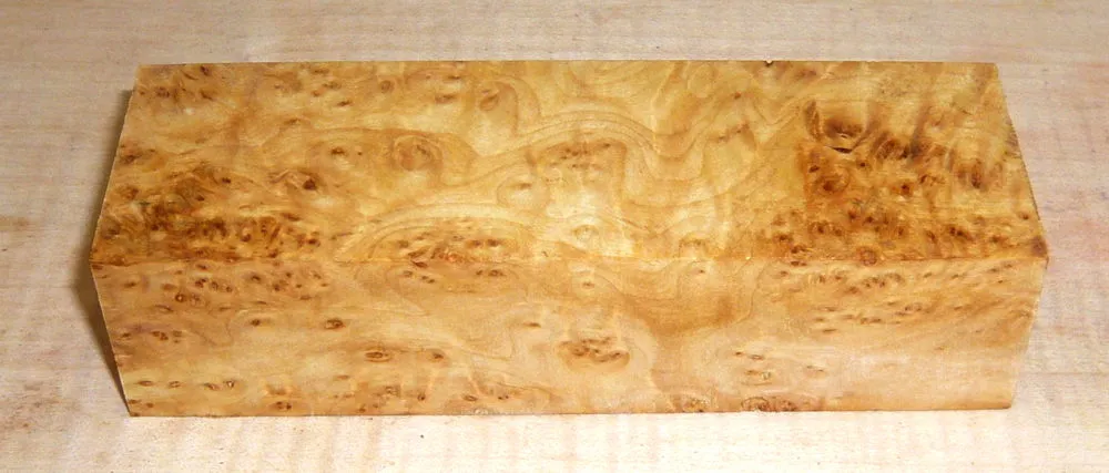 Lime Burl Knife Scales 120 x 40 x 10 mm