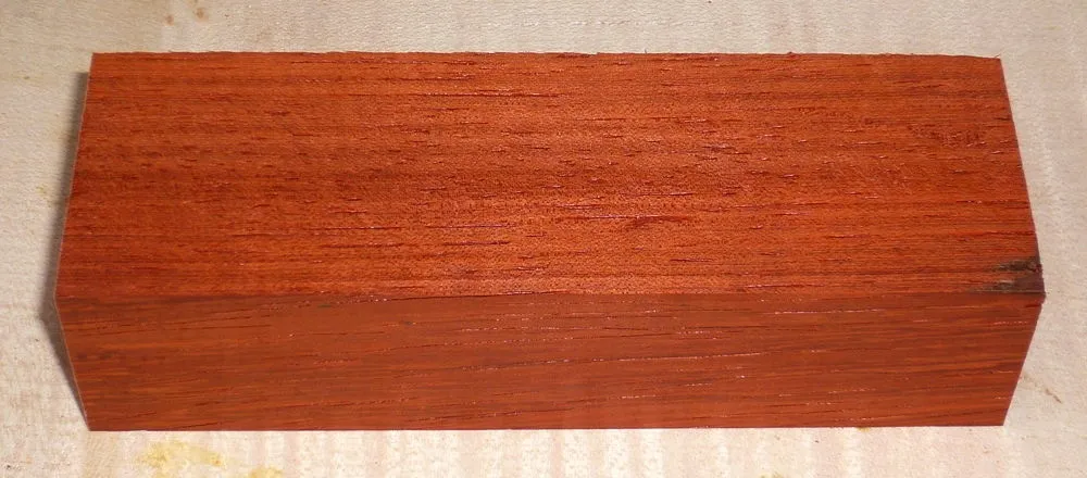 Padauk Knife Blank 120 x 40 x 30 mm