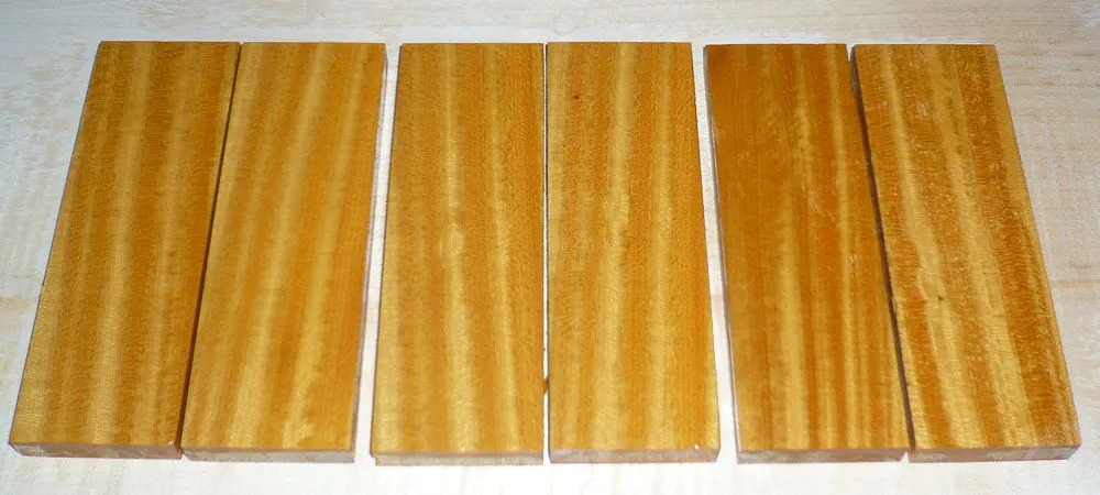 Satinholz, ostindisch Griffschalen 120 x 40 x 10 mm