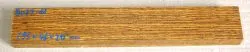 Bo077 Bocote Blank 295 x 46 x 20 mm