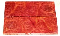 Red Mallee Maser Griffschalen 120 x 40 x 10 mm