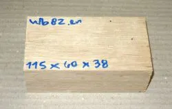 Wb082 Weißbuche  115 x 60 x 38 mm