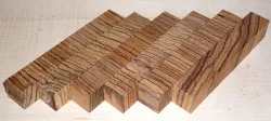 Zebrawood Cross Cut Pen Blank 120 x 20 x 20 mm