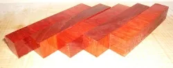 Bloodwood, Red Satinwood Cross Cut Pen Blank 120 x 20 x 20 mm