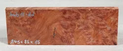 Amb016 Amboyna Burl Small Board 245 x 85 x 15 mm