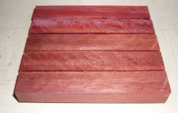 Bl015 Bloodwood Satiné Set of 5 Penblanks 120 x 20 x 20 mm