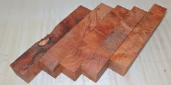 Tu015 Thuya Burl 5 Penblanks B graded 120 x 20 x 20 mm