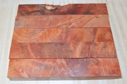 Tu015 Thuja-Maser 5 Penblanks B-Sortierung à 120 x 20 x 20 mm