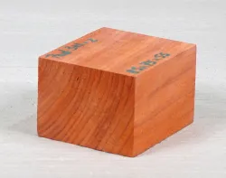 Pad303 Padauk, Coral Wood Block 85 x 75 x 55 mm