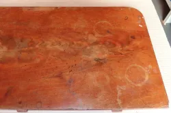 Ma515 Antike Mahagoni-Spieltischplatte, Patina 19. Jhdt. 850 x 420 x 17 mm