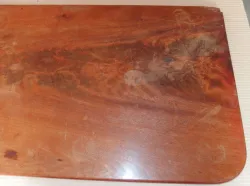 Ma516 Antike Mahagoni-Spieltischplatte, Patina 19. Jahrhundert 850 x 420 x 17 mm