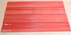 Bl010 Bloodwood Satiné Fingerboard 510 x 70 x 7 mm