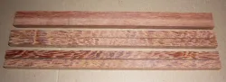 Bl018 Bloodwood Satiné Pair of Chop Stick Blanks 240 x 10 x 10 mm