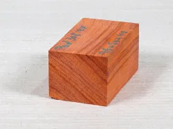 Pad308 Padauk, Coral Wood Block 95 x 50 x 40 mm