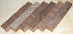 Nussbaum Schwarznuss Crosscut Pen Blank 120 x 20 x 20 mm
