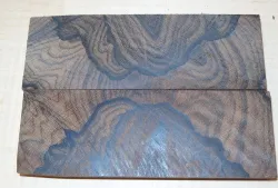 Ziricote Cross Cut Knife Scales 120 x 40 x 10 mm