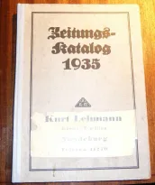 Zeitungskatalog 1935, Berlin, Reichsverband der deutschen Anzeigenvermittler