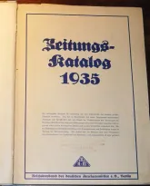 Zeitungskatalog 1935, Berlin, Reichsverband der deutschen Anzeigenvermittler