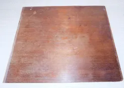 Ma504 Antike Mahagoni-Füllung massiv Patina 19. Jhdt. 490 x 440 x 6 mm