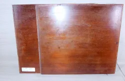 Ma504 Antique Mahogany solid Board 19th Century 490 x 440 x 6 mm