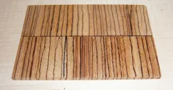 Zebrawood Cross Cut Knife Scales 120 x 40 x 4 mm