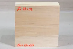 Li078 Limewood, Basswood Block 150 x 150 x 55 mm