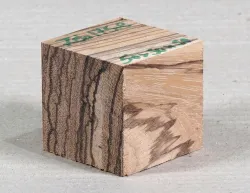 Zeb175 Zebrawood Cube 50 x 50 x 50 mm