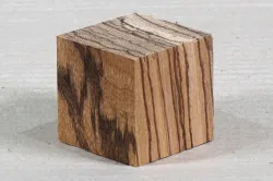 Zeb175 Zebrawood Cube 50 x 50 x 50 mm