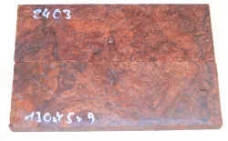 2403 Wüsteneisenholz Maser Griffschalen 130 x 45 x 9 mm