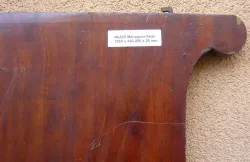 Ma520 Antique mahogany bed side veneered 1850 x 430-280 x 25 mm