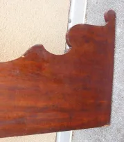 Ma520 Antique mahogany bed side veneered 1850 x 430-280 x 25 mm