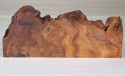 Ka046 Camphor Burl Decorative Board 380 x 120 x 40 mm