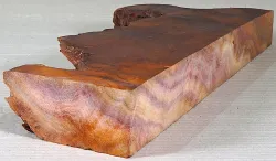 Ka046 Camphor Burl Decorative Board 380 x 120 x 40 mm