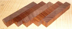 Nb016 Walnut, Black Walnut Crosscut 5 Penblanks a 120 x 20 x 20 mm