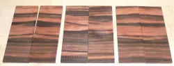 Makassar-Ebenholz Crosscut Folder-Griffschalen 120 x 40 x 4 mm