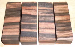 Macassar, Coromandel Cross Cut Knife Blank 120 x 40 x 30 mm