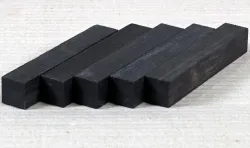 Eb015 Ebony 5 Penblanks a 120 x 20 x 20 mm