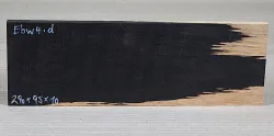 Ebw004 Schwarz-weißes Ebenholz Brettchen 290 x 95 x 10 mm