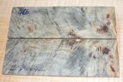 By466 Buckeye Burl stabilisiert Griffschalen 120 x 40 x 4 mm