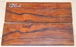 2261 Wüsteneisenholz HC Folder-Griffschalen 130 x 40 x 4 mm