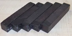 Gr015 African Blackwood 5 Penblanks a 120 x 20 x 20 mm