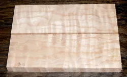 Quilted Maple Muschel-Ahorn Griffschalen 120 x 40 x 10 mm