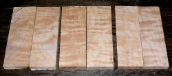 Quilted Maple Muschel-Ahorn Griffschalen 120 x 40 x 10 mm