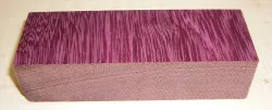 Purple Heart, Amaranth Cross Cut Knife Block 120 x 40 x 30 mm