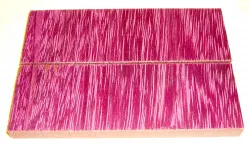 Purple Heart, Amaranth Cross Cut Knife Scales 120 x 40 x 10 mm