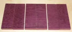 Purple Heart, Amaranth Cross Cut Knife Scales 120 x 40 x 10 mm